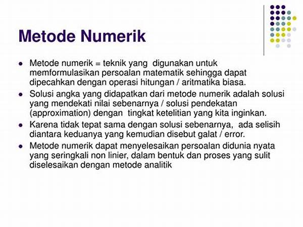 Algoritma Perhitungan Numerik Cepat