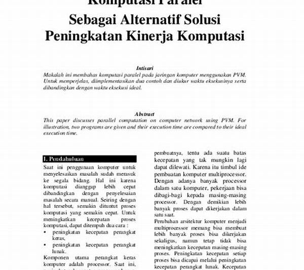 Peningkatan Kinerja Komputasi Matematis