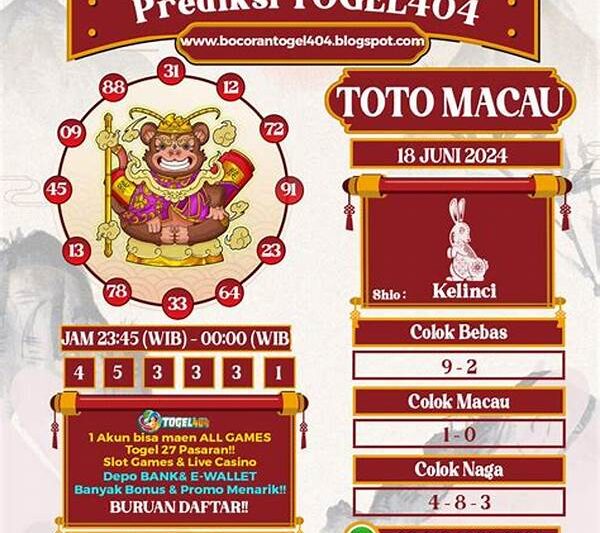 Prediksi Jitu Togel Macau Harian